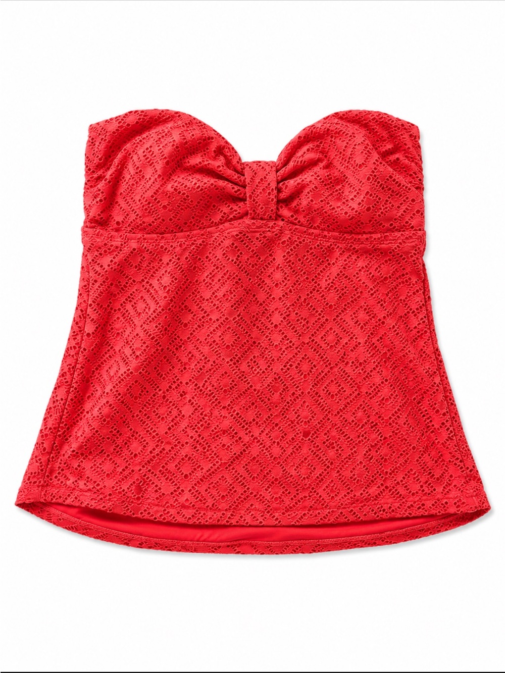 Catalina coral Strapless One-Piece Swim Tankini